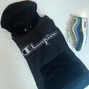 Champion Reverse Weave Corduroy Hoodie (black)